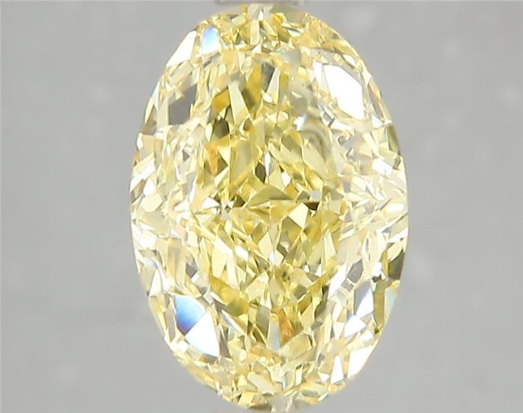3.08 Ct. Fancy Vivid Yellow Oval Lab Grown Diamond