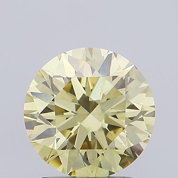 1.76 Ct. Fancy Yellow Round Lab Grown Diamond