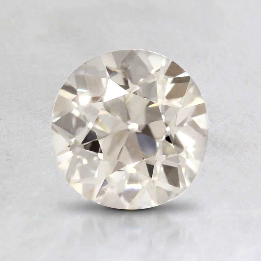 0.91 Carat, J Color, VS2 Clarity, Round Old European Cut Diamond