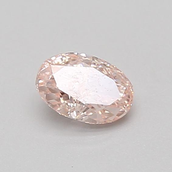 0.45 Ct. Fancy Intense Pink Oval Lab Grown Diamond