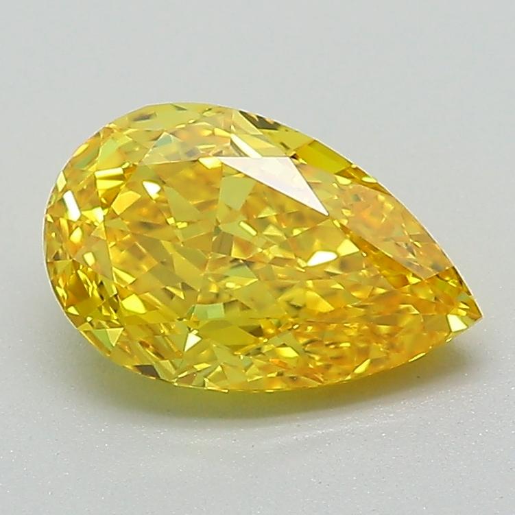 1.60 Ct. Fancy Vivid Yellow Pear Lab Grown Diamond