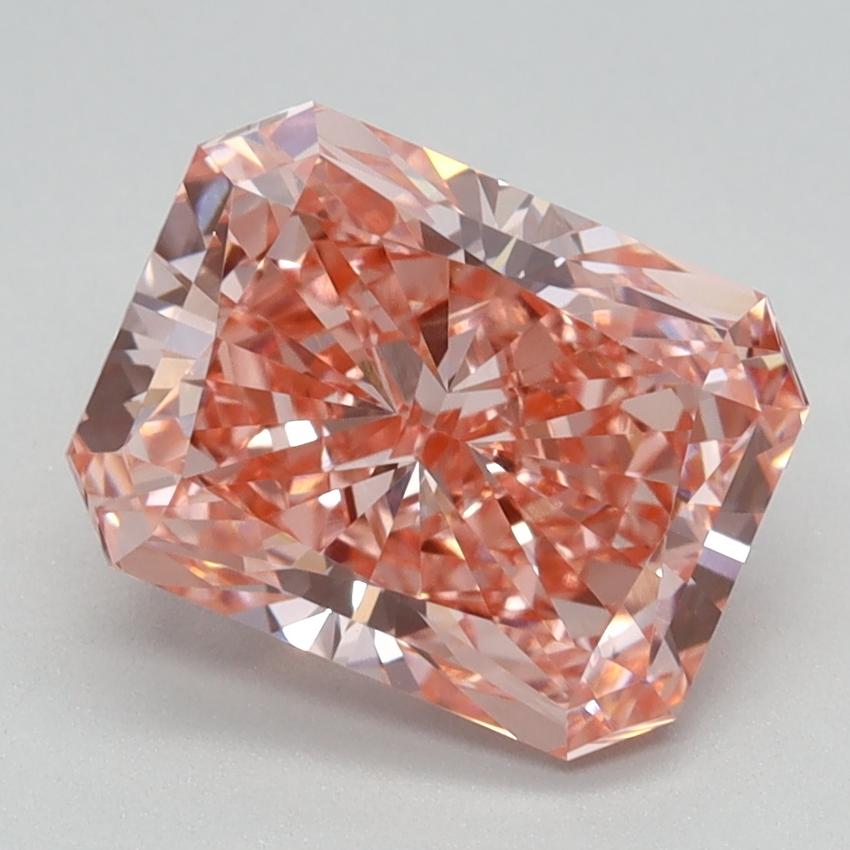 2.25 Ct. Fancy Vivid Pink Radiant Lab Grown Diamond