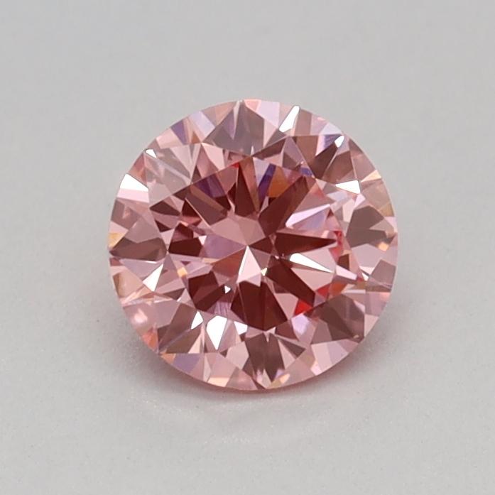 0.31 Ct. Fancy Vivid Pink Round Lab Grown Diamond