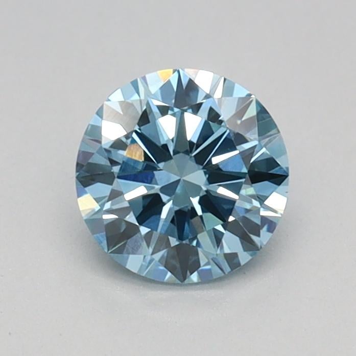 0.47 Ct. Fancy Vivid Blue Round Lab Grown Diamond