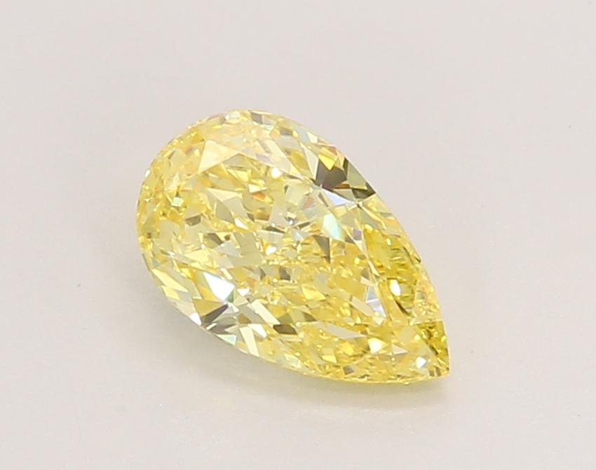 0.92 Ct. Fancy Vivid Green Pear Lab Grown Diamond