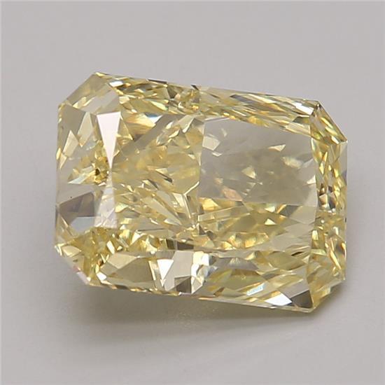 3.19 Ct. Fancy Vivid Yellow Radiant Lab Grown Diamond