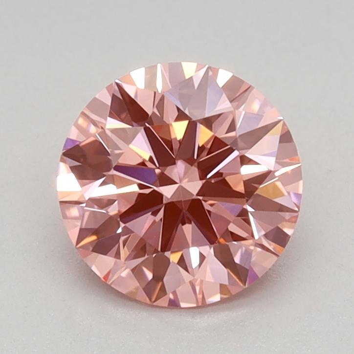 0.78 Ct. Fancy Vivid Pink Round Lab Grown Diamond