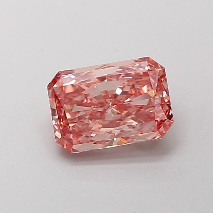 1.58 Ct. Fancy Intense Brownish Pink Radiant Lab Grown Diamond
