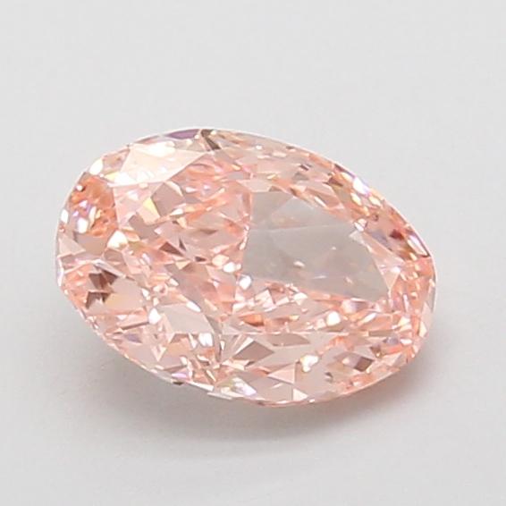 1.00 Ct. Fancy Vivid Pink Oval Lab Grown Diamond