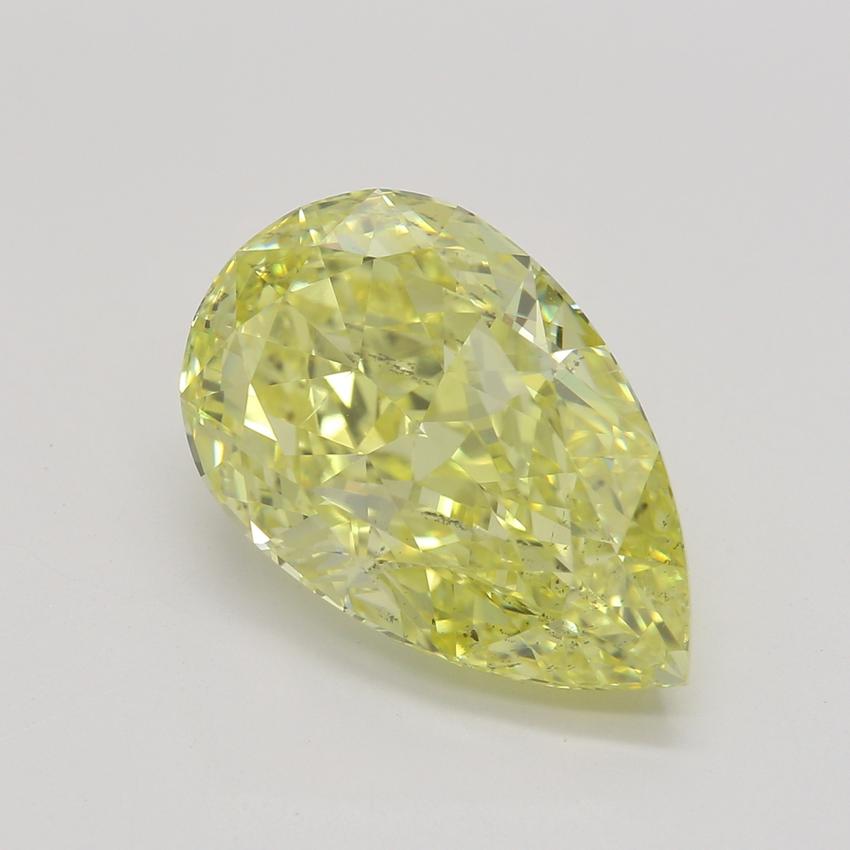 4.09 Ct. Fancy Intense Yellow Pear Diamond