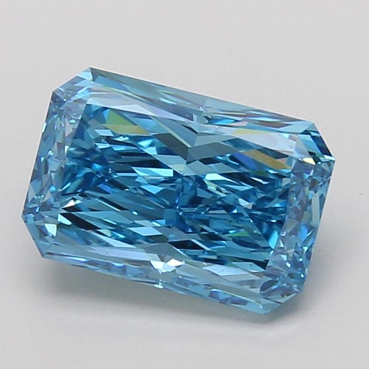 3.01 Ct. Fancy Vivid Blue Radiant Lab Grown Diamond