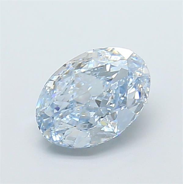 1.30 Ct. Fancy Intense Blue Oval Lab Grown Diamond