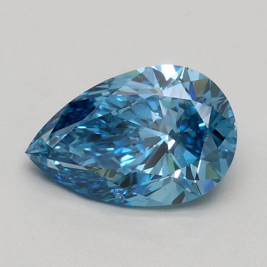 1.50 Ct. Fancy Vivid Blue Pear Lab Grown Diamond