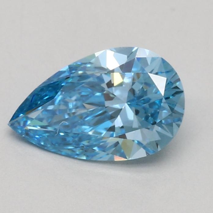 0.53 Ct. Fancy Vivid Blue Pear Lab Grown Diamond