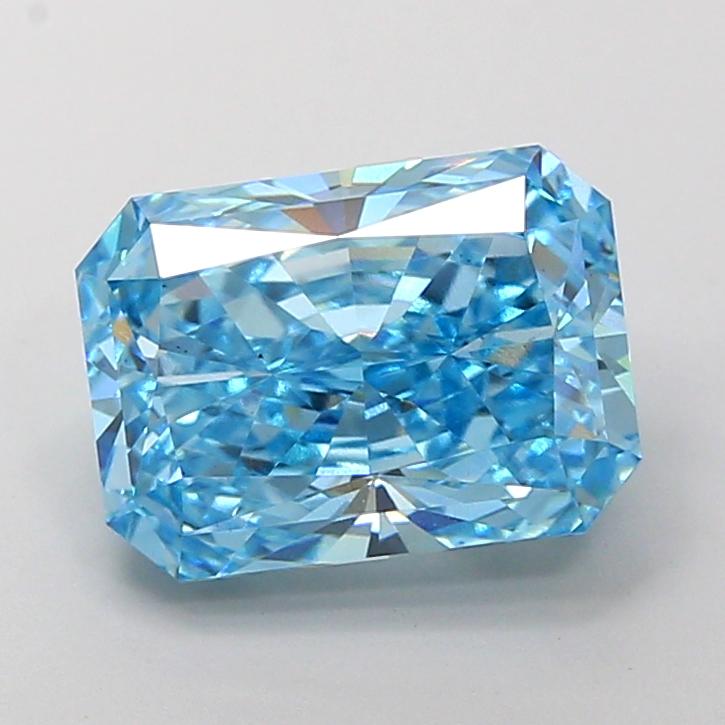 5.03 Ct. Fancy Vivid Blue Radiant Lab Grown Diamond