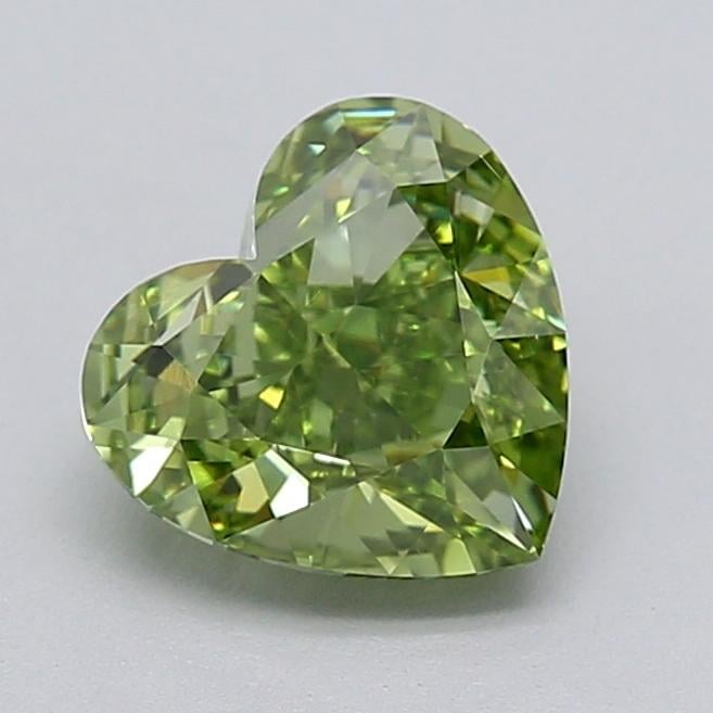 1.52 Ct. Fancy Green Heart Lab Grown Diamond