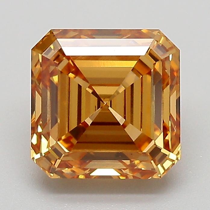 2.10 Ct. Fancy Light  Brown Asscher Lab Grown Diamond