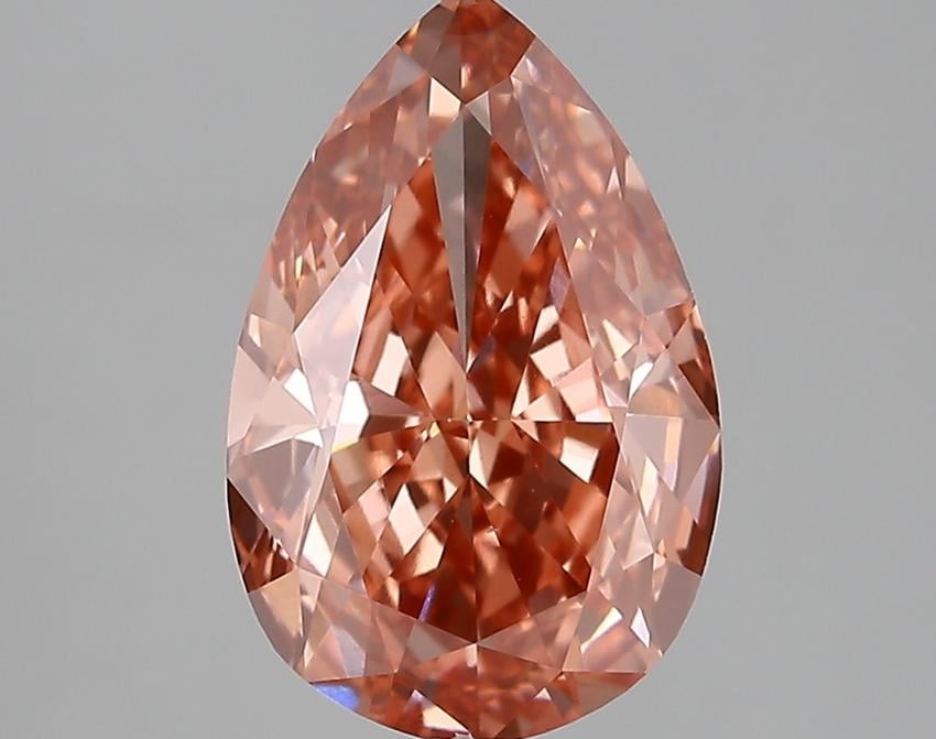 3.66 Ct. Fancy Pink Pear Lab Grown Diamond