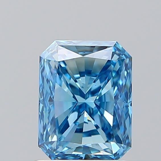 1.24 Ct. Fancy Vivid Blue Radiant Lab Grown Diamond