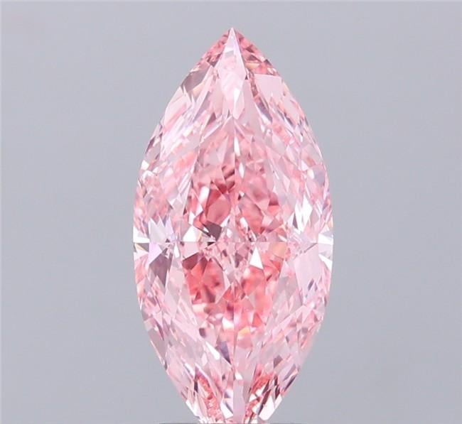 2.23 Ct. Fancy Vivid Pink Marquise Lab Grown Diamond