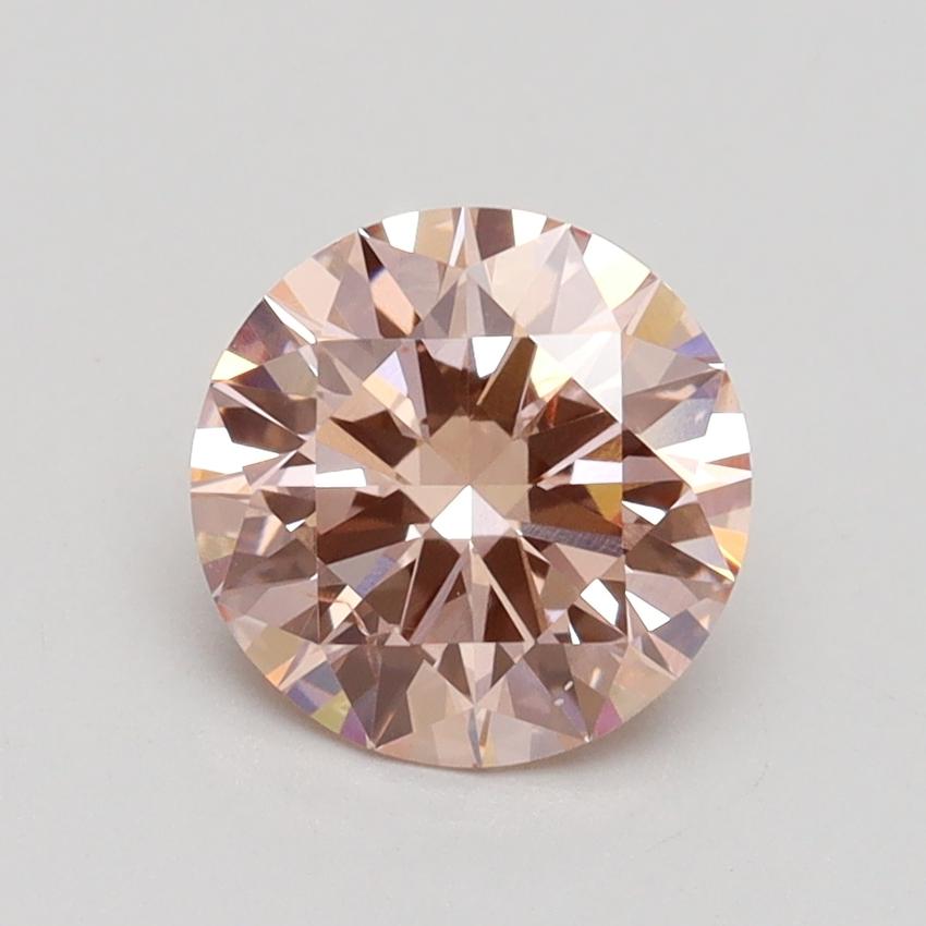 1.33 Ct. Fancy Intense Pink Round Lab Grown Diamond