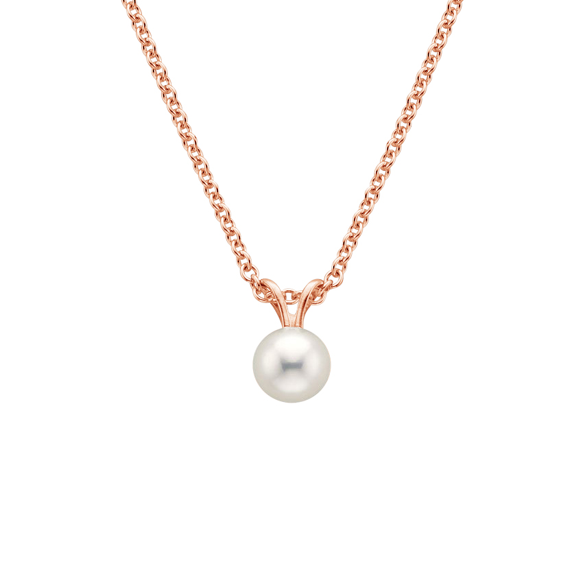 Silver Akoya Pearl Necklace 