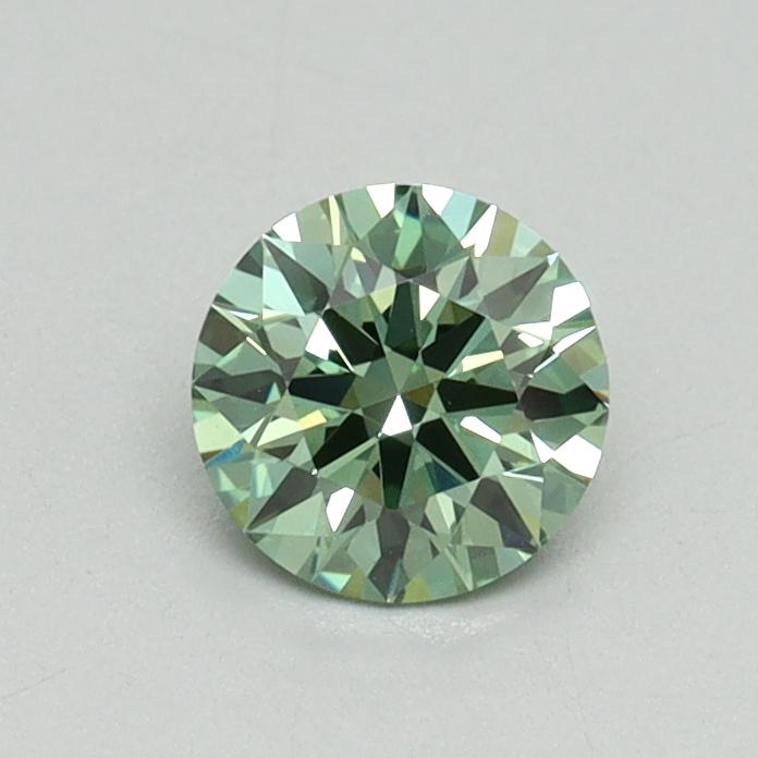 0.50 Ct. Fancy Vivid Green Round Lab Grown Diamond
