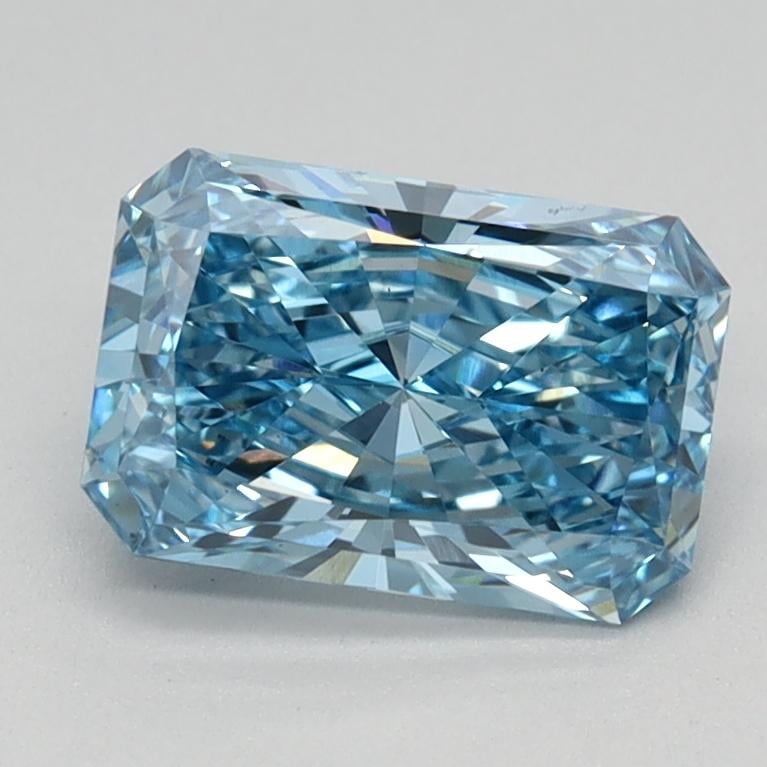 1.04 Ct. Fancy Vivid Blue Radiant Lab Grown Diamond
