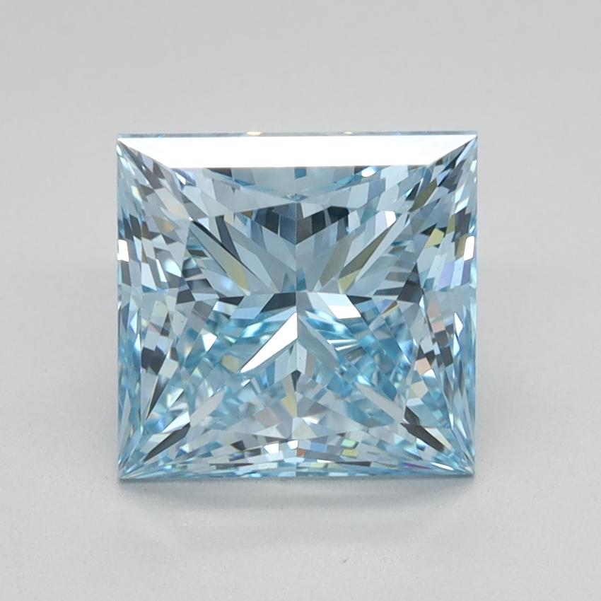 2.23 Ct. Fancy Vivid Blue Princess Lab Grown Diamond
