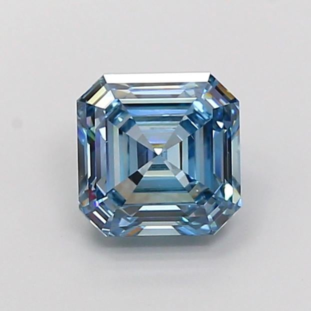 2.11 Ct. Fancy Intense Blue Asscher Lab Grown Diamond