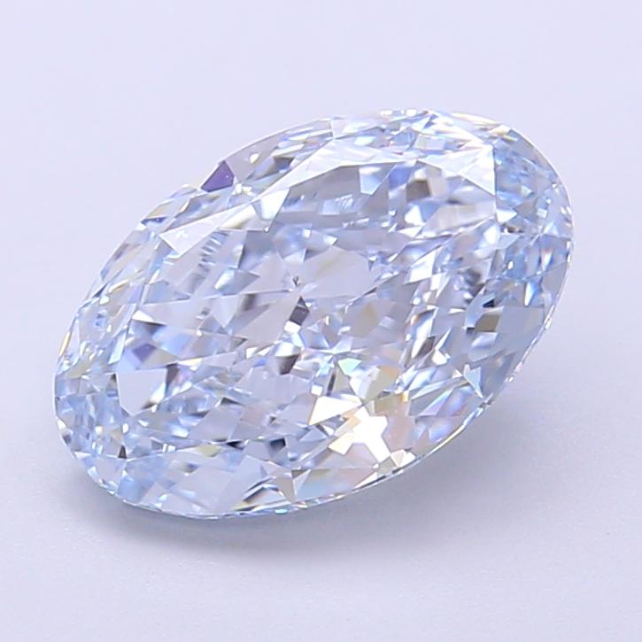 2.51 Ct. Fancy Fancy Blue Oval Lab Grown Diamond
