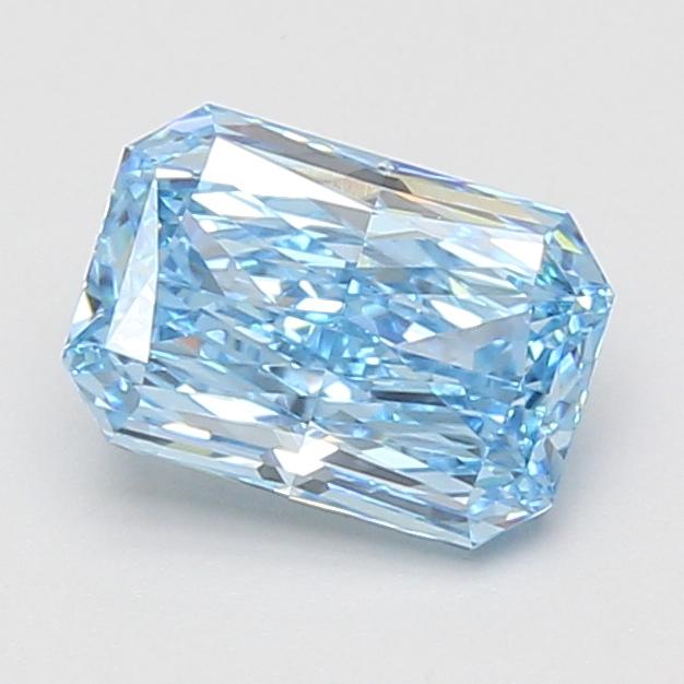 1.56 Ct. Fancy Vivid Blue Radiant Lab Grown Diamond