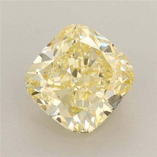 2.02 Ct. Fancy Intense Yellow Cushion Lab Grown Diamond