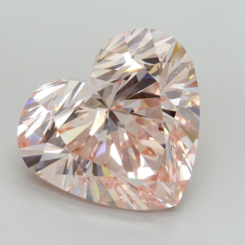 10.03 Ct. Fancy Intense Pink Heart Lab Grown Diamond