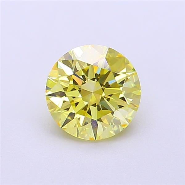 1.04 Ct. Fancy  Yellow Round Lab Grown Diamond