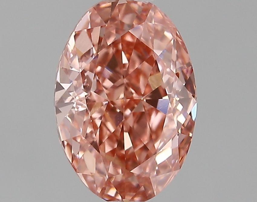 1.34 Ct. Fancy Vivid Pink Oval Lab Grown Diamond