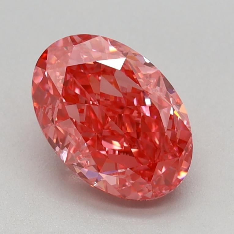 1.10 Ct. Fancy Vivid Pink Oval Lab Grown Diamond