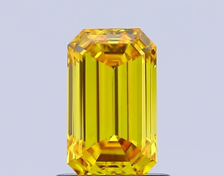 1.03 Ct. Fancy Vivid Yellow Emerald Lab Grown Diamond