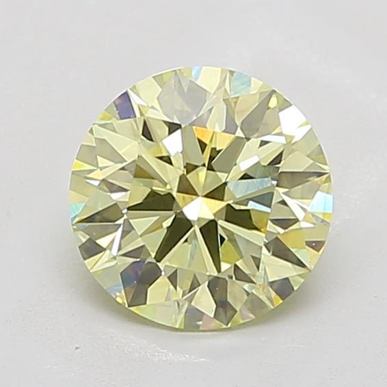 1.64 Ct. Light Yellow Round Lab Grown Diamond
