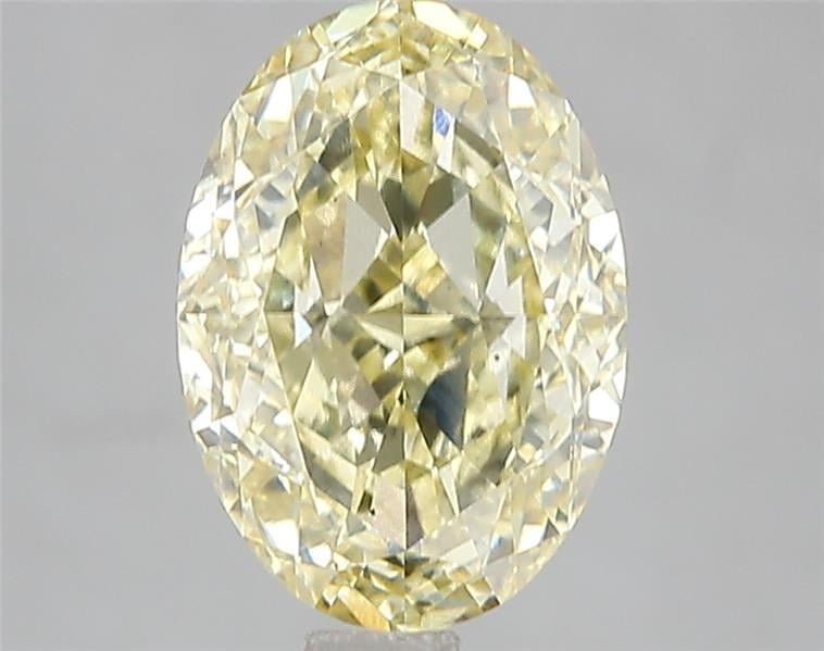 3.06 Ct. Fancy Intense Yellow Oval Lab Grown Diamond
