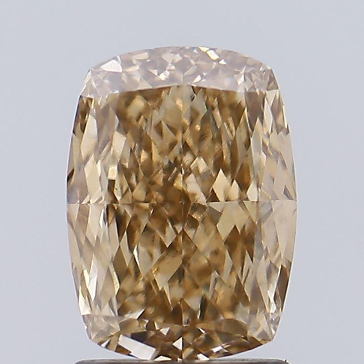 2.07 Ct. Fancy Light  Brown Cushion Lab Grown Diamond