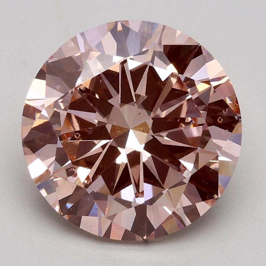 3.00 Ct. Fancy Intense Pink Round Lab Grown Diamond