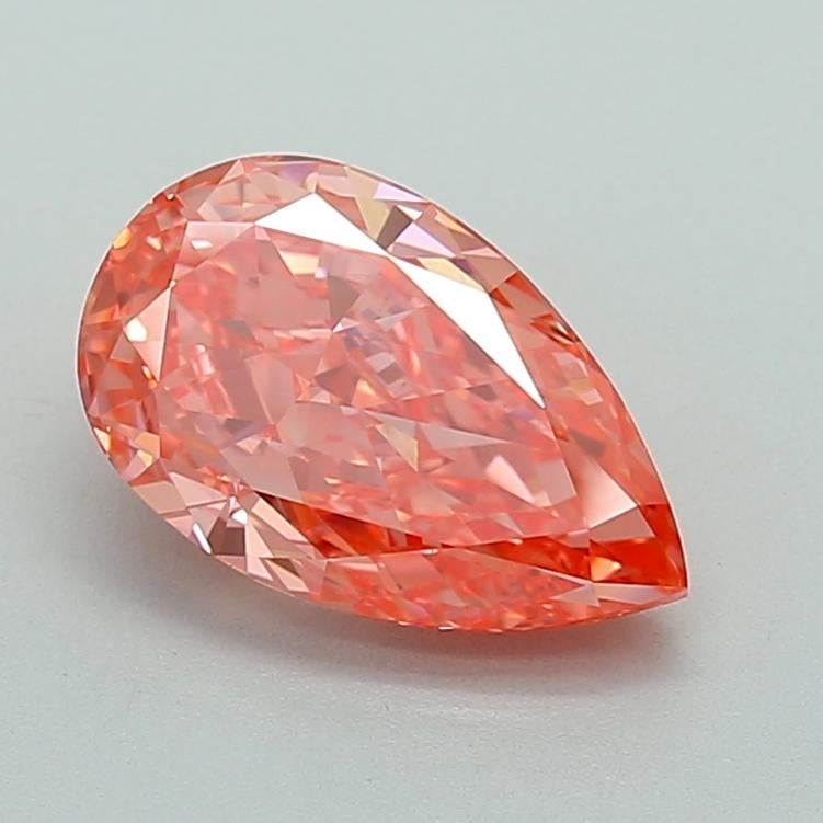 2.72 Ct. Fancy Vivid Pink Pear Lab Grown Diamond