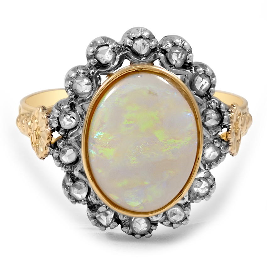 Victorian Opal Cocktail Ring | Evangelina | Brilliant Earth