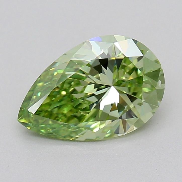 0.78 Ct. Fancy Vivid Green Pear Lab Grown Diamond