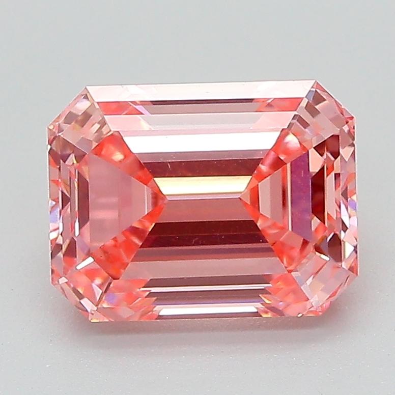 2.51 Ct. Fancy Vivid Pink Emerald Lab Grown Diamond