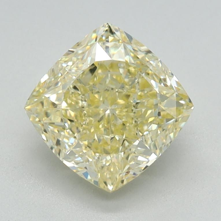 1.35 Ct. Fancy Light Yellow Cushion Lab Grown Diamond