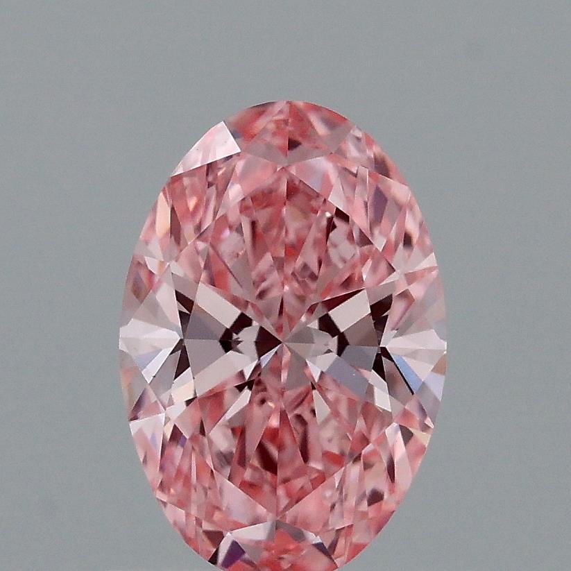 1.00 Ct. Fancy Vivid Pink Oval Lab Grown Diamond
