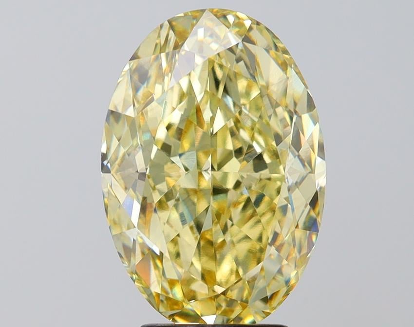 5.06 Ct. Fancy Intense Yellow Oval Lab Grown Diamond