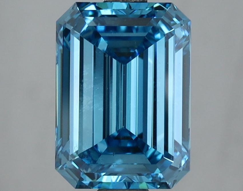 3.00 Ct. Fancy Vivid Blue Emerald Lab Grown Diamond